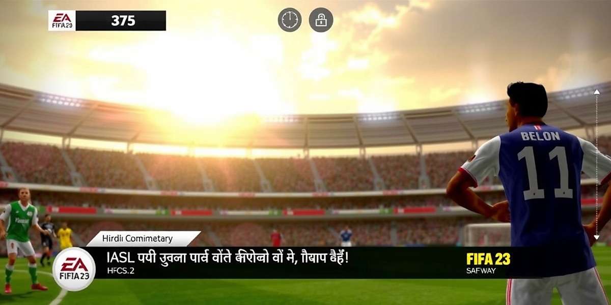 FIFA 23 Indian version showing Hindi commentary during an ISL match