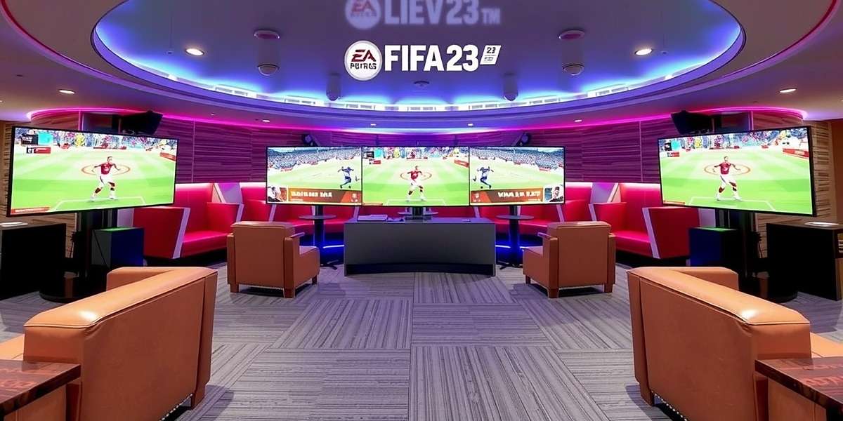 FIFA 23 tournament in India with players competing on multiple screens